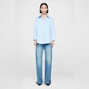 XXS Anine Bing Mika Shirt -  Blue
